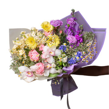 🌸 Spring Symphony: Vibrant Pastel Flower Bouquet