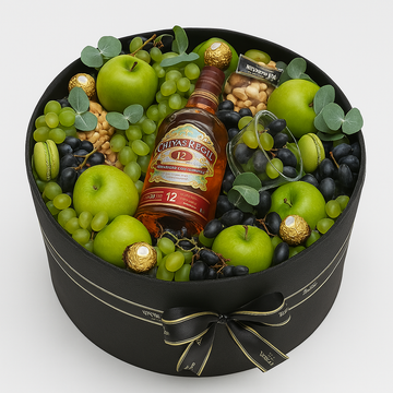 Gentleman’s Deluxe Whiskey & Fruit Gift Box