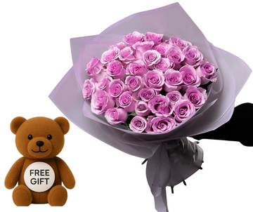 💜 40 Lilac (ALL COLORS)  Roses – A Sophisticated Expression of Love + FREE GIFT